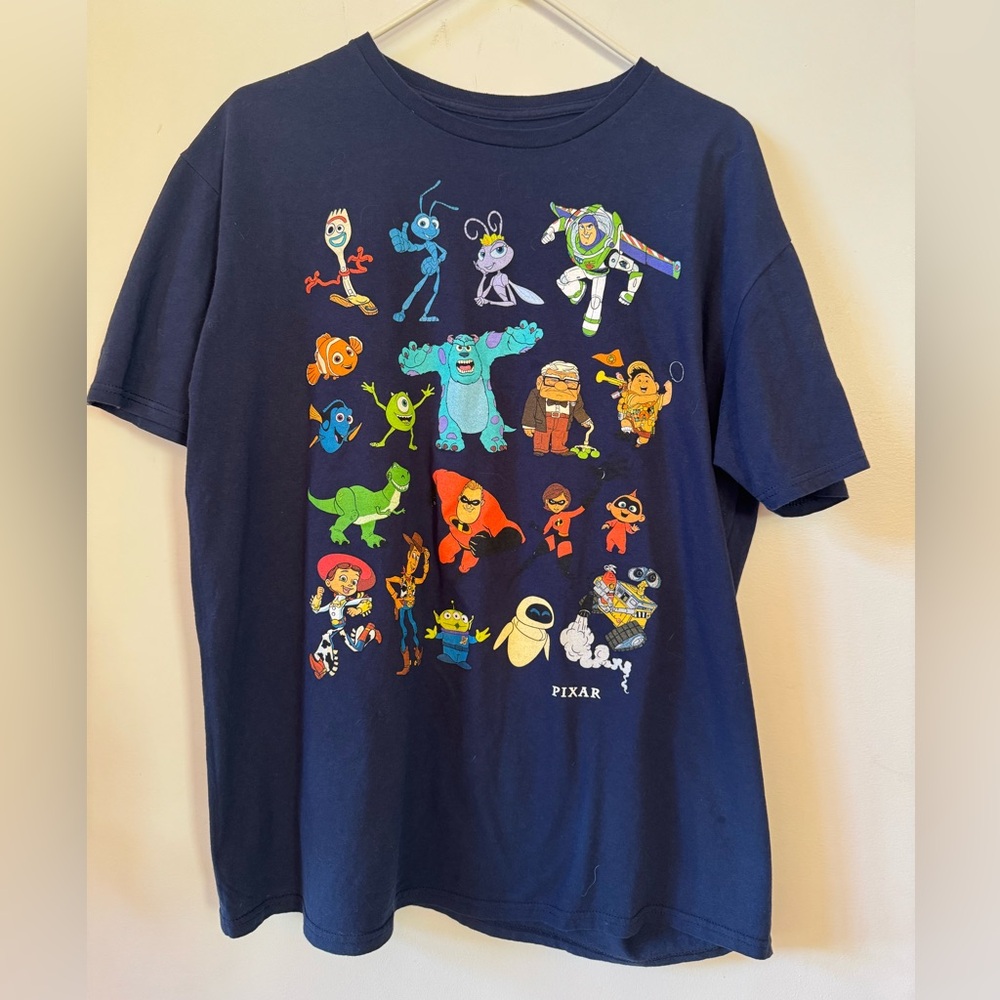 Disney PIXAR Toy Story Navy Blue Short Sleeve T-Shirt Size XL/EG/TG.